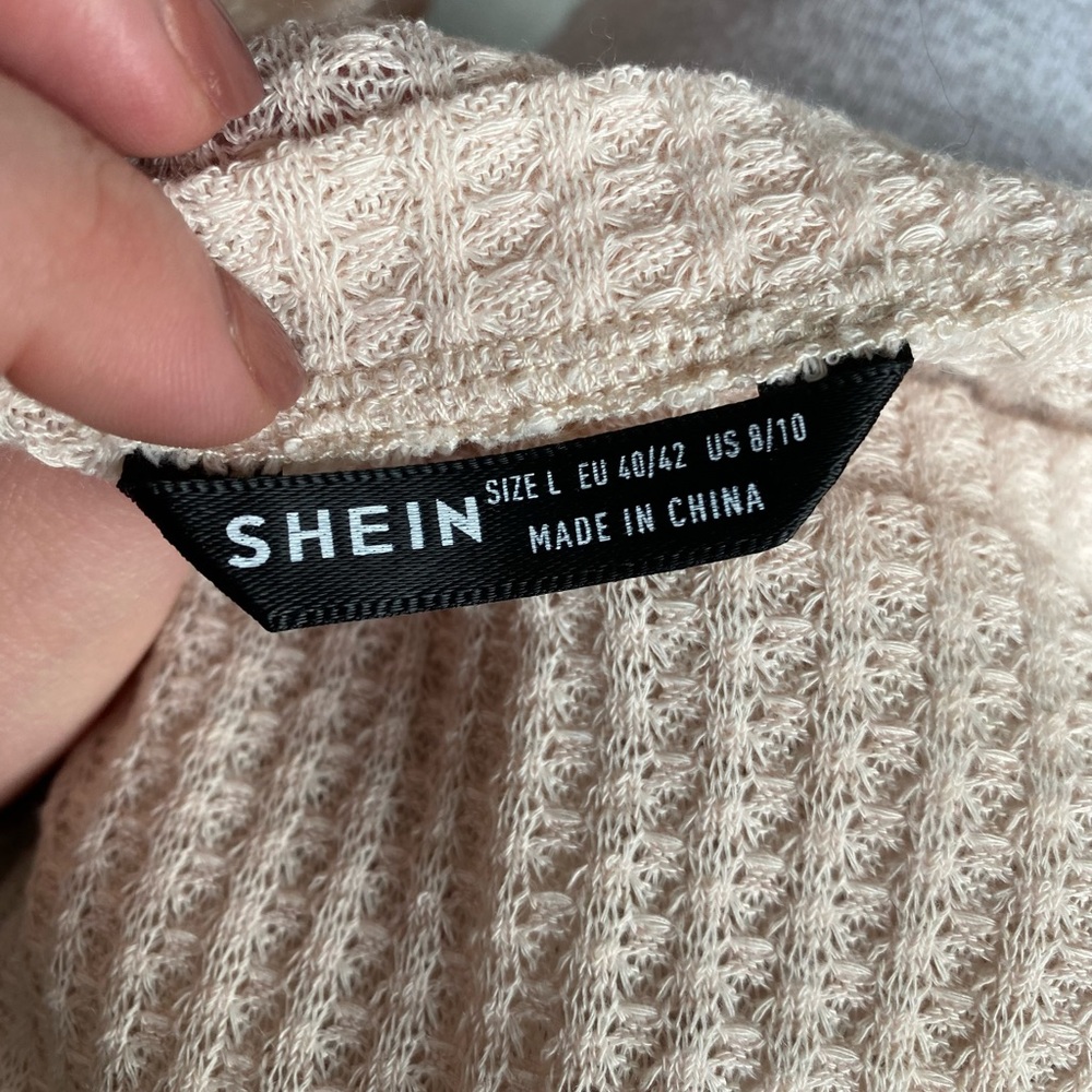 Waffle knit long sleeve